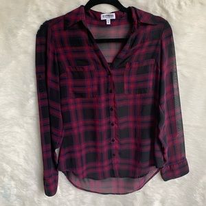 Express plaid portofino shirt